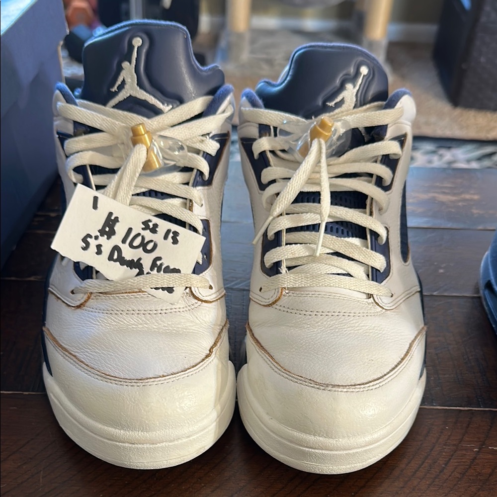 Air Jordan 5’s dunk from above size 13